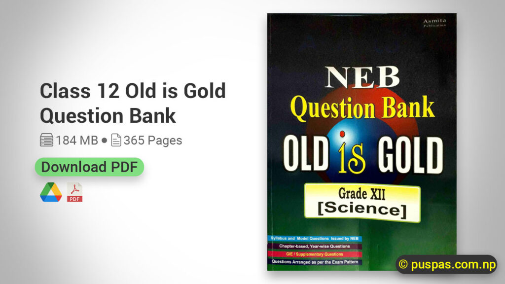 Class 12 Old is Gold Question Bank Asmita Publication